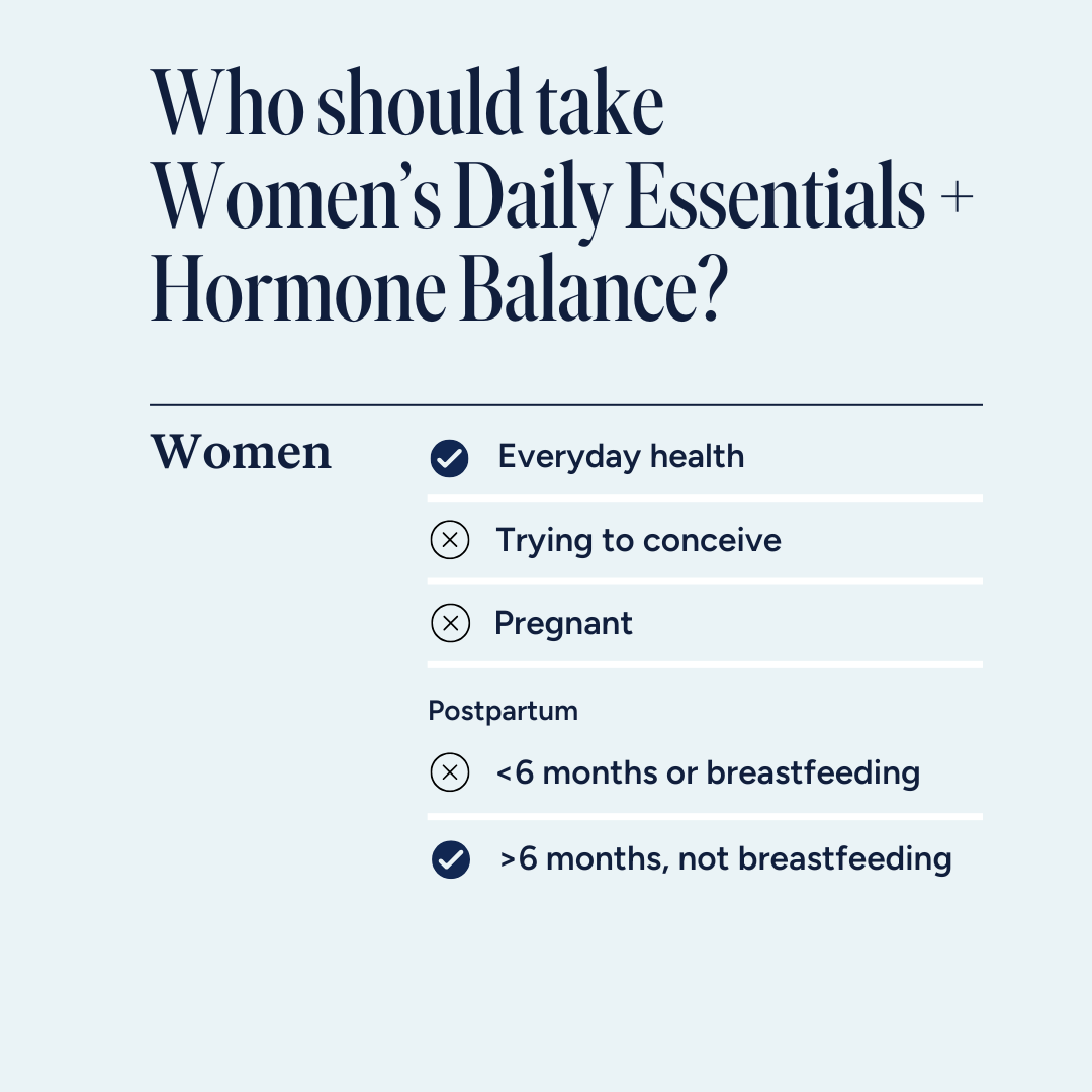 Women's Daily Essentials + Hormone Balance