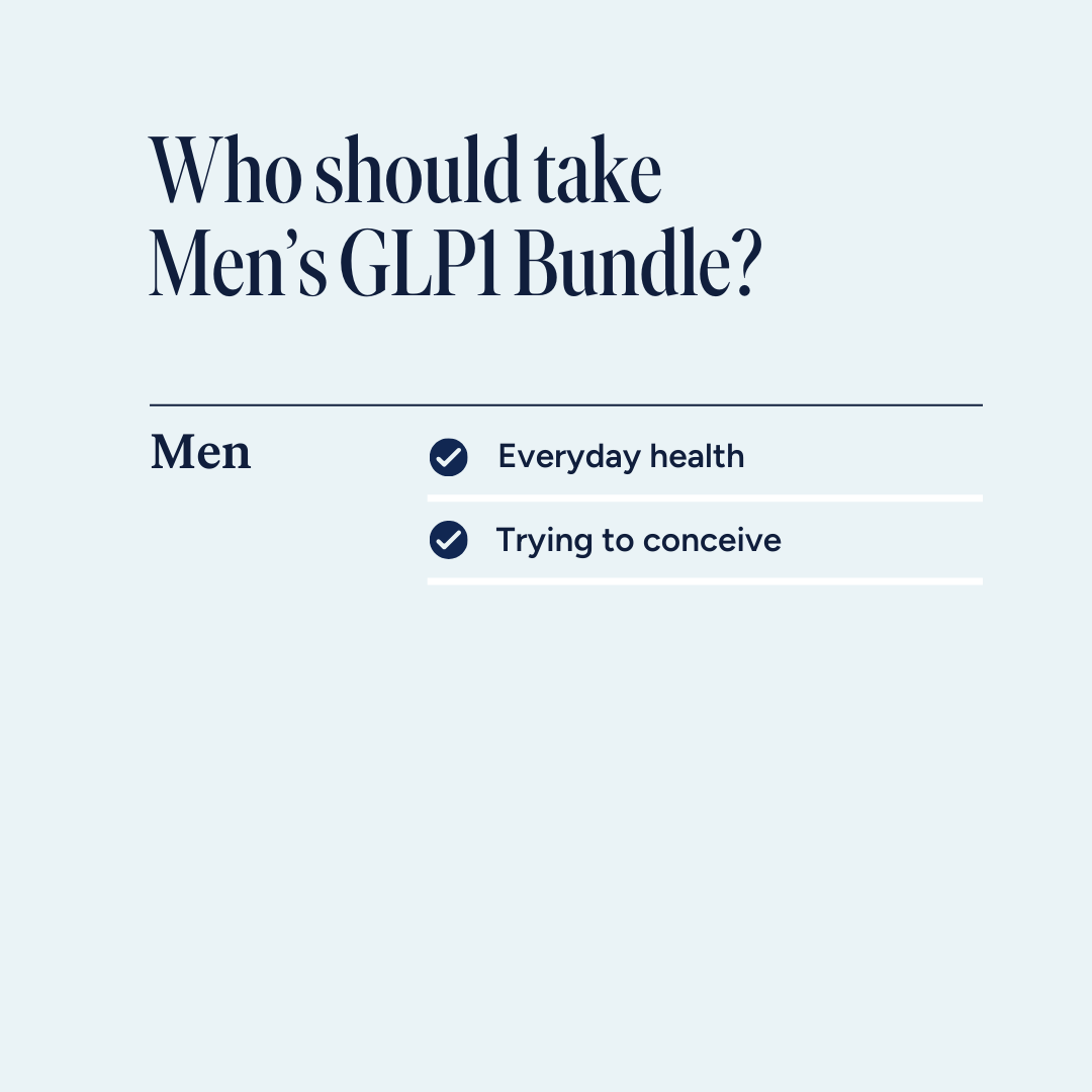 Men's Nutritional Support for GLP-1 Users