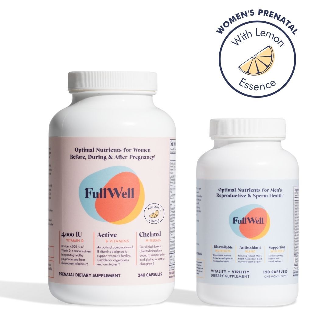 It Takes Two: Men's Multivitamin and Women's Prenatal Bundle with Lemon Essence