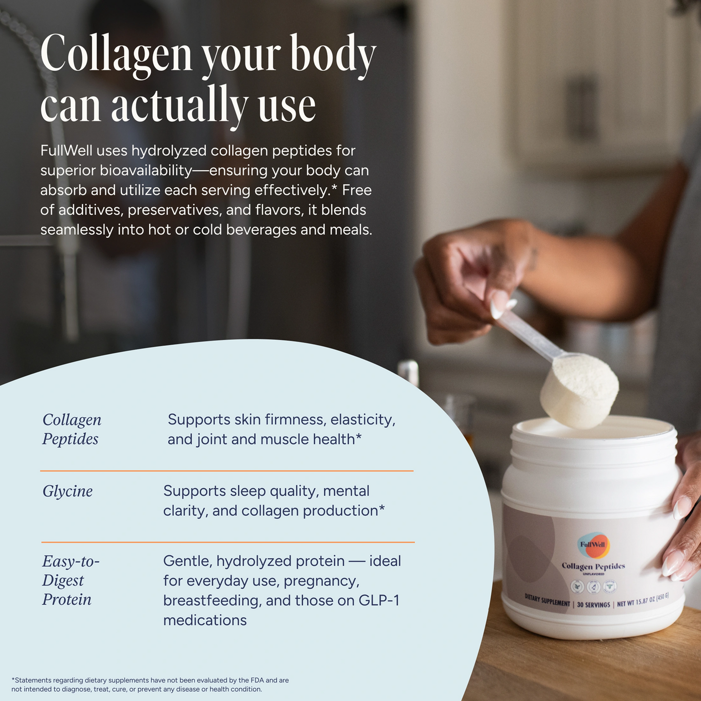 Unflavored Collagen Peptides Powder