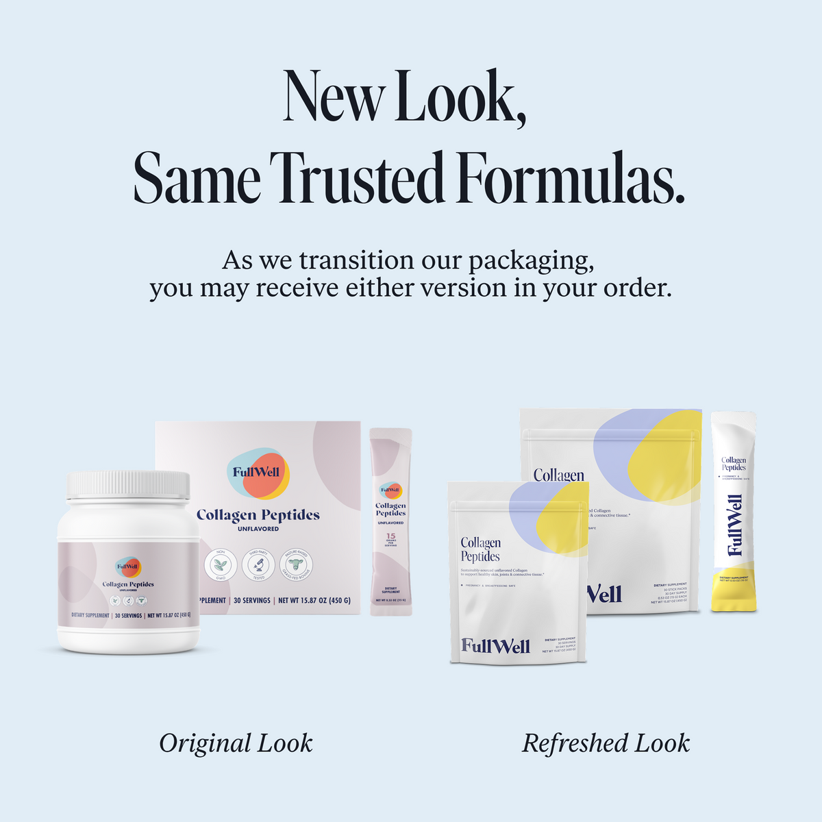 Unflavored Collagen Peptides Powder Duo