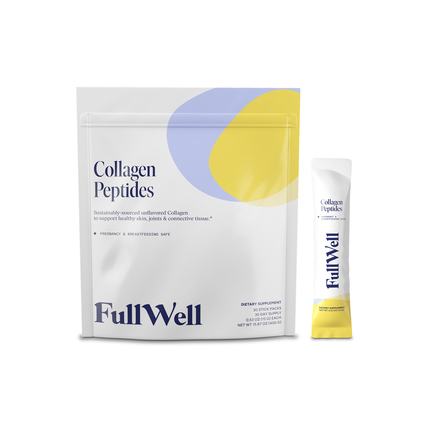 Unflavored Collagen Peptides Powder Stick Packs