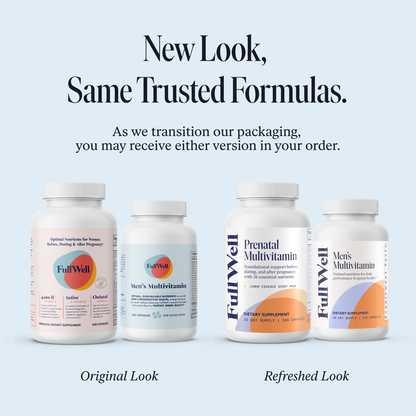 It Takes Two: Men's Multivitamin and Women's Prenatal Bundle with Lemon Essence