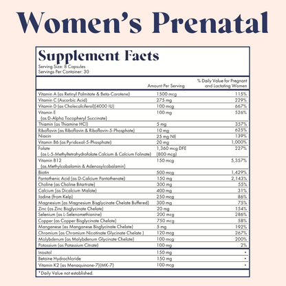 Women's Fertility Trio - Lemon Essence Prenatal