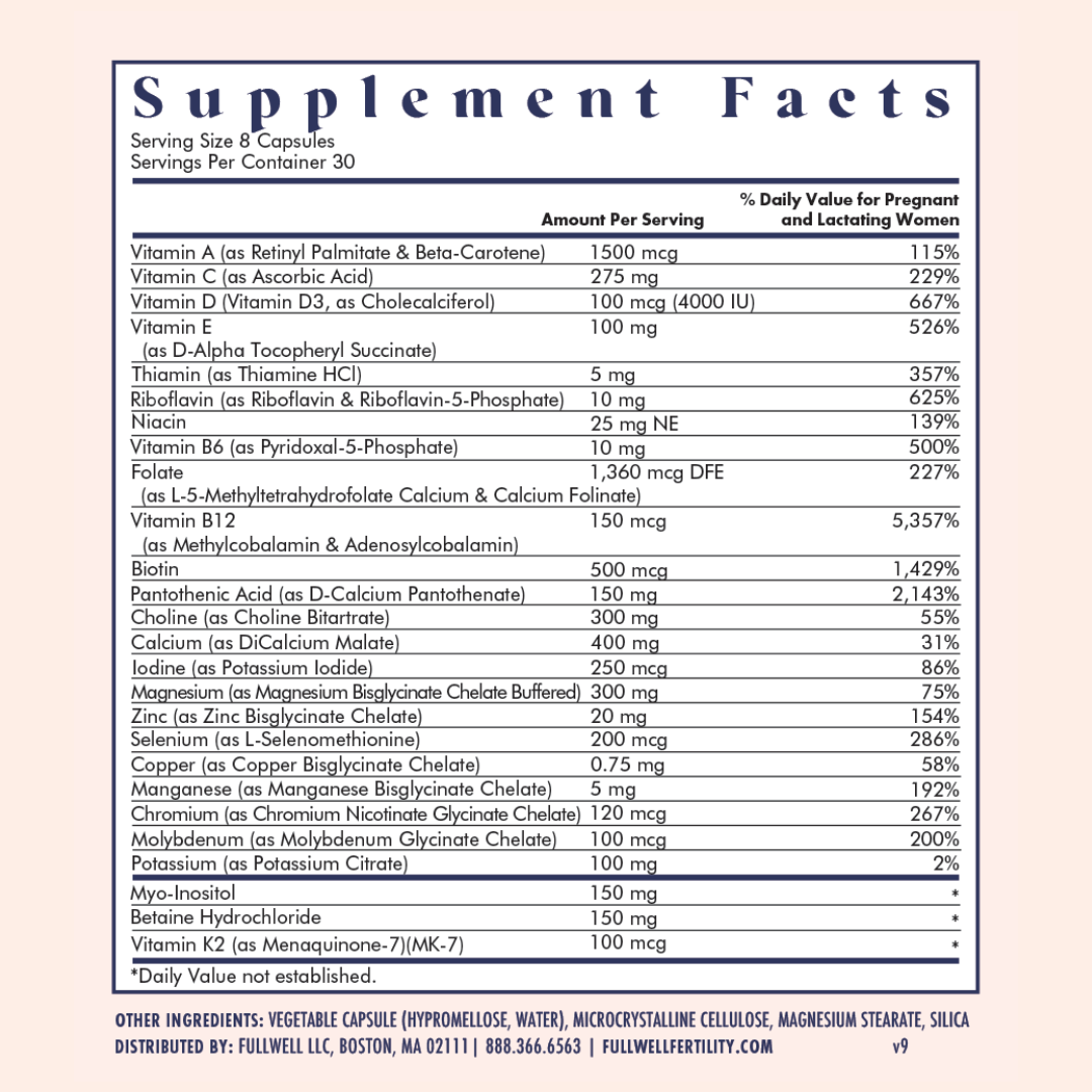 Women's Prenatal Multivitamin with Lemon Essence